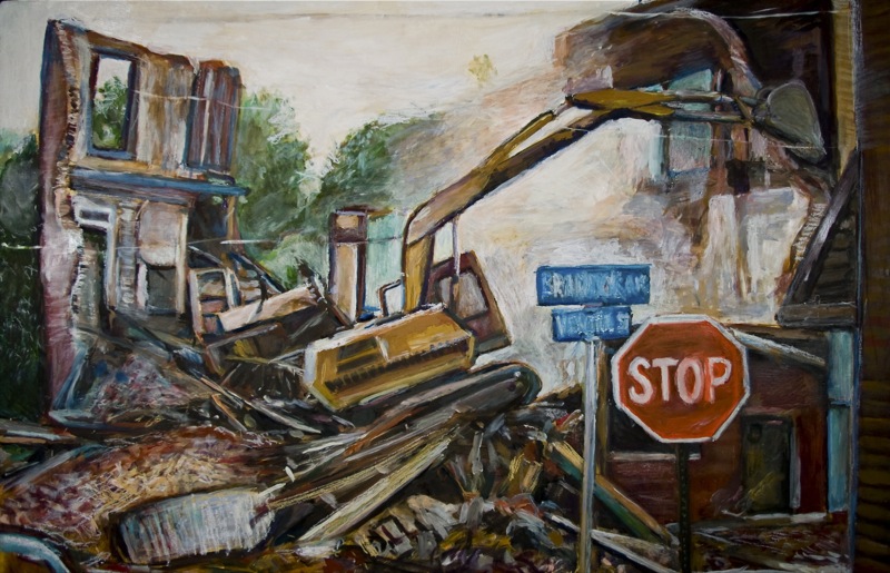 Oil painting by Noel Hefele of Braddoc PA