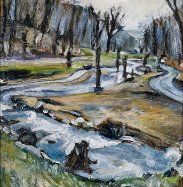 Oil Painting of Nine Mile Run by Noel Hefele