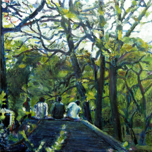 Oil painting of Prospect Park by Noel Hefele