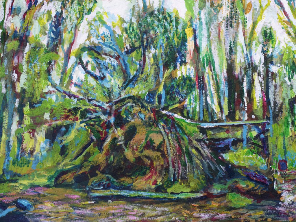 Uprooted painting by Noel Hefele