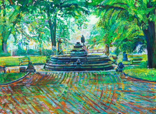 Painting of the Prospect Park Concert Grove by Noel Hefele