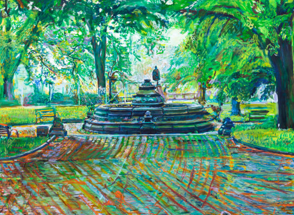 Painting of the Prospect Park Concert Grove by Noel Hefele