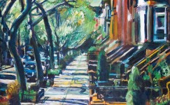 Painting of Rutland Road by Noel Hefele