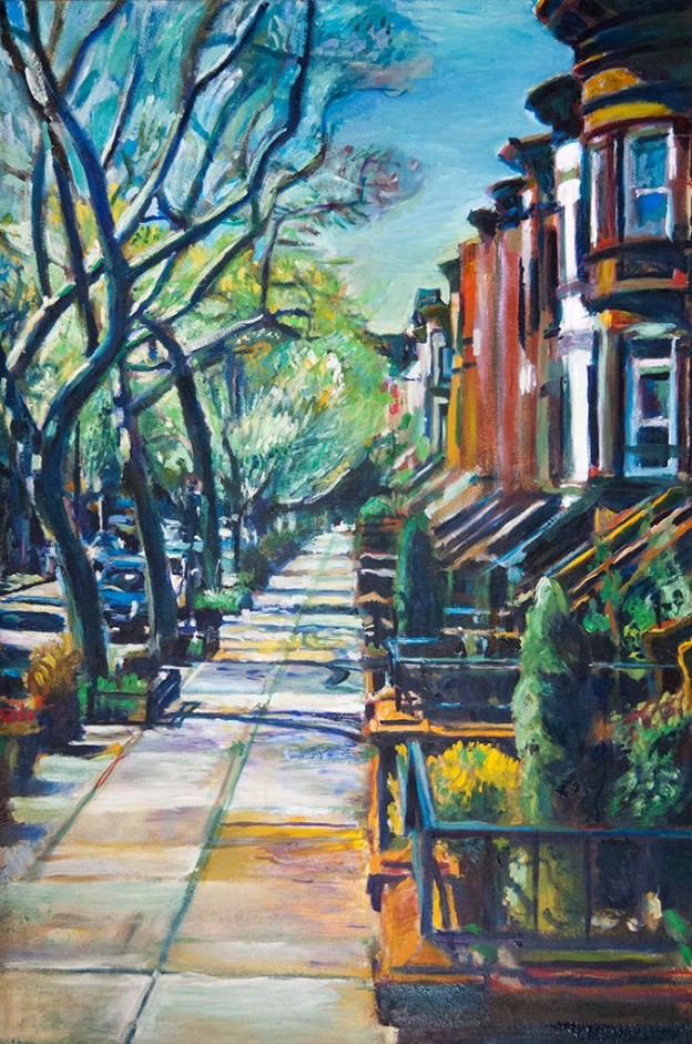 Painting of Rutland Road by Noel Hefele