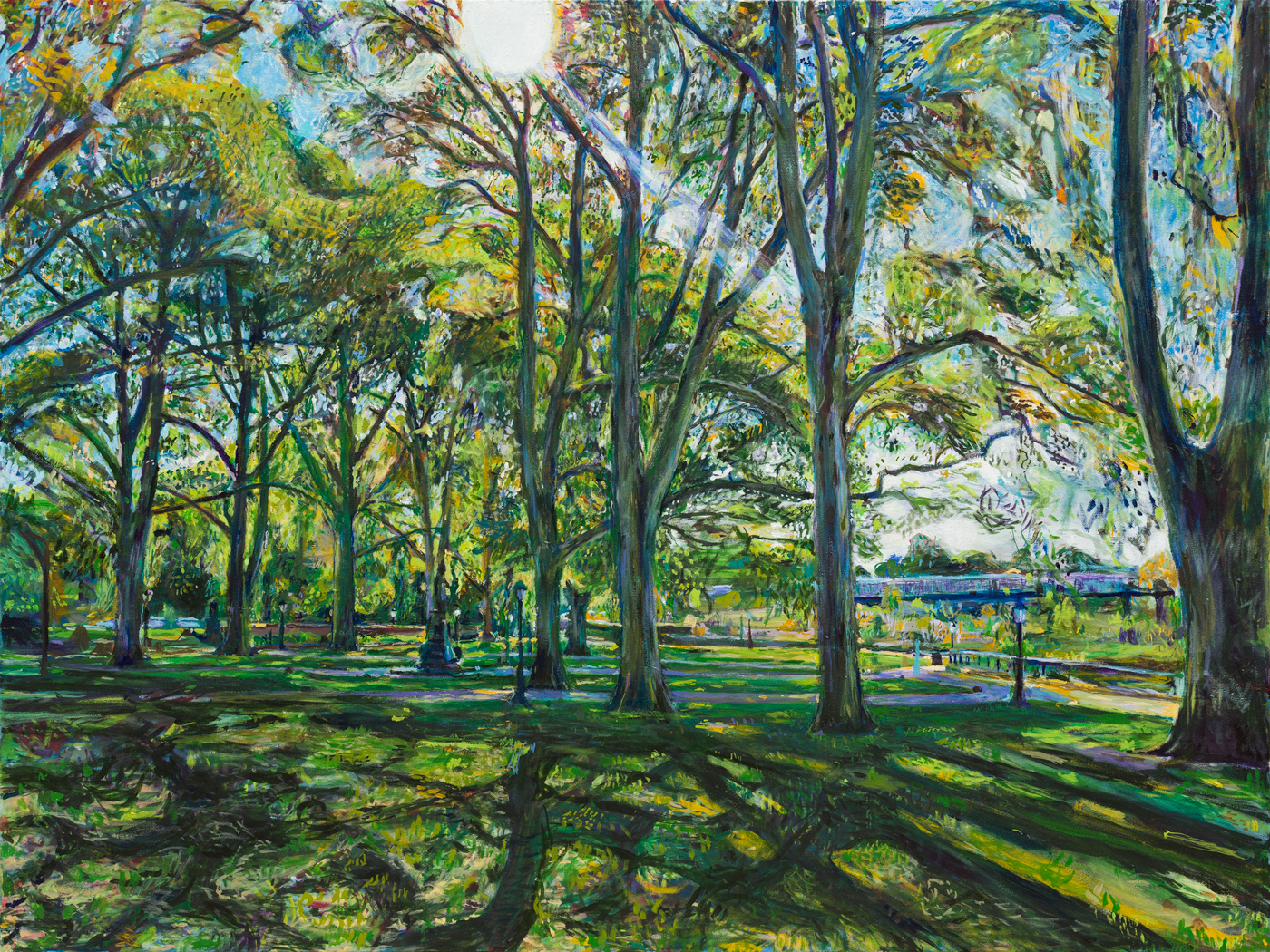 painting of prospect park by noel hefele