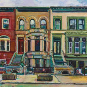 Midwood Brownstones limited edition giclée print by Noel Hefele — Brooklyn, New York