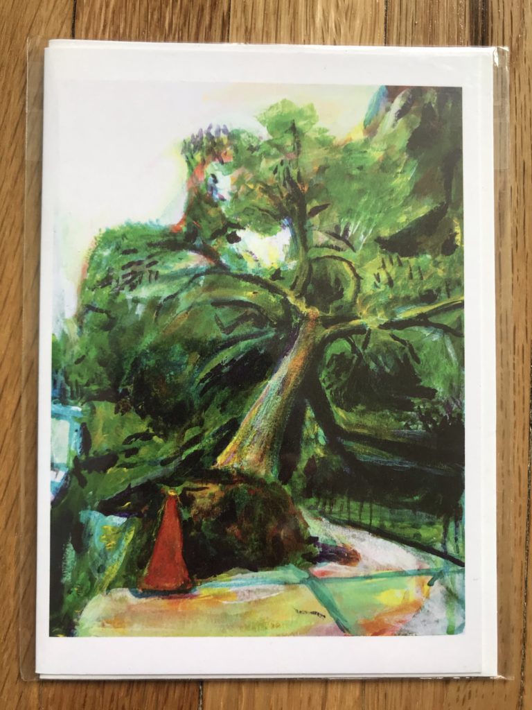 fallen street tree greeting card