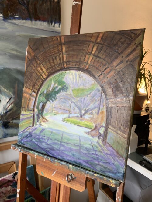 Cleft ridge arch painting by Noel Hefele in context