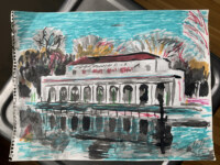 Prospect Park Boathouse Drawing - Image 5
