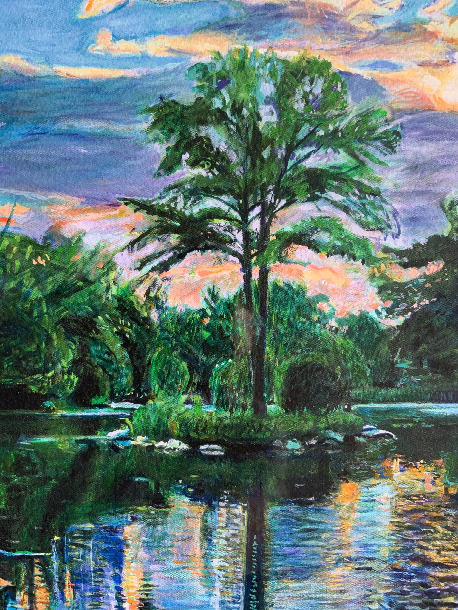 Giclee Print of Teardrop Island Prospect Park by Noel Hefele