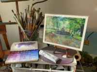 Concert Grove & Lincoln Statue – Limited Edition Giclée Print of Prospect Park, Brooklyn - Image 3