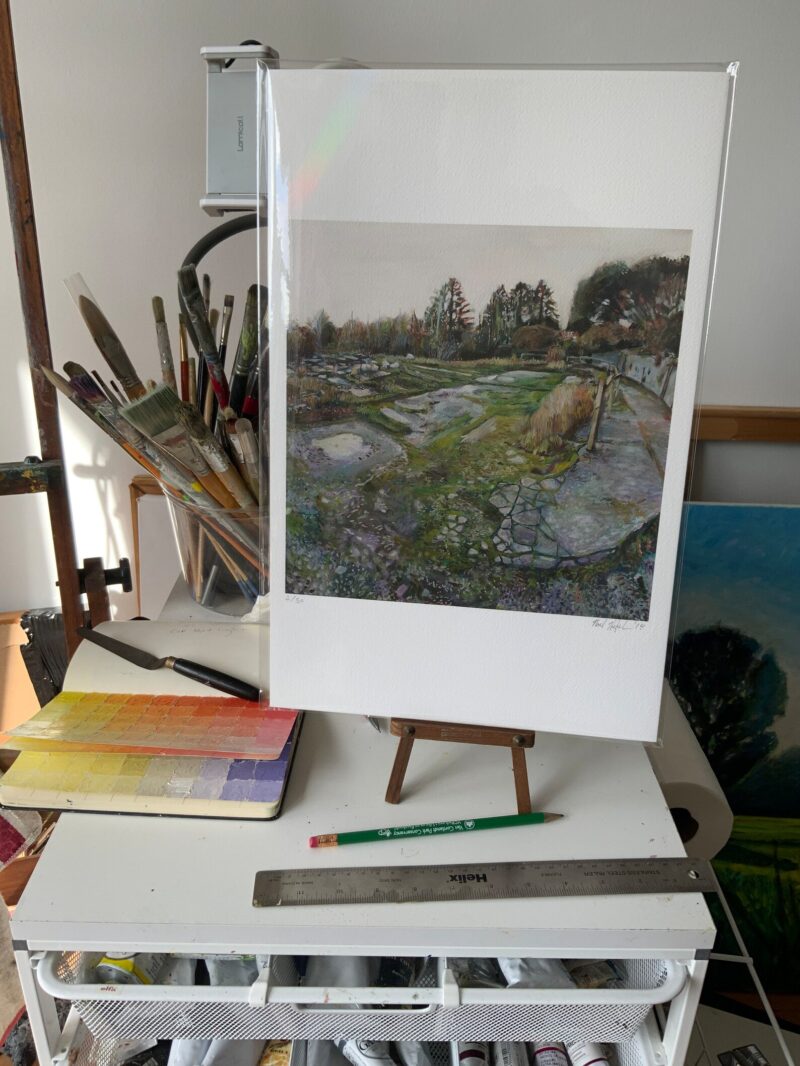 Fine art giclee print of abandoned nursery in Devon, England