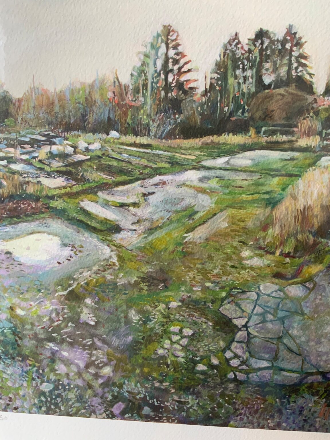 Limited edition giclee print of nostalgiciac English landscape