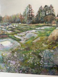Limited edition giclee print of nostalgiciac English landscape