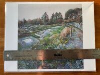 Giclee print of square oil painting, Old Dartington Nursery