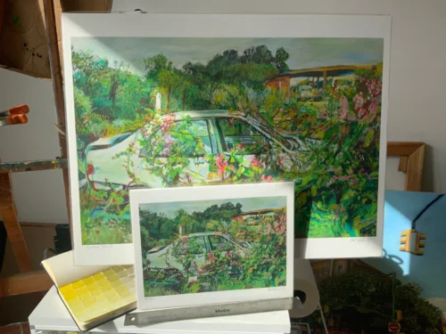 Comparison of 8.5x11 and 17x21 giclee prints