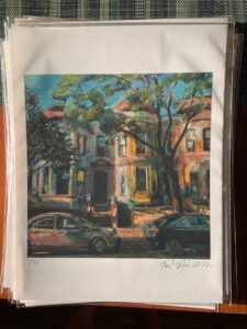 Signature on several limited edition gicleé prints by Noel Hefele