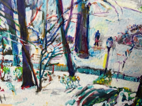 Limited edition gicleé print of winter scene by Noel Hefele