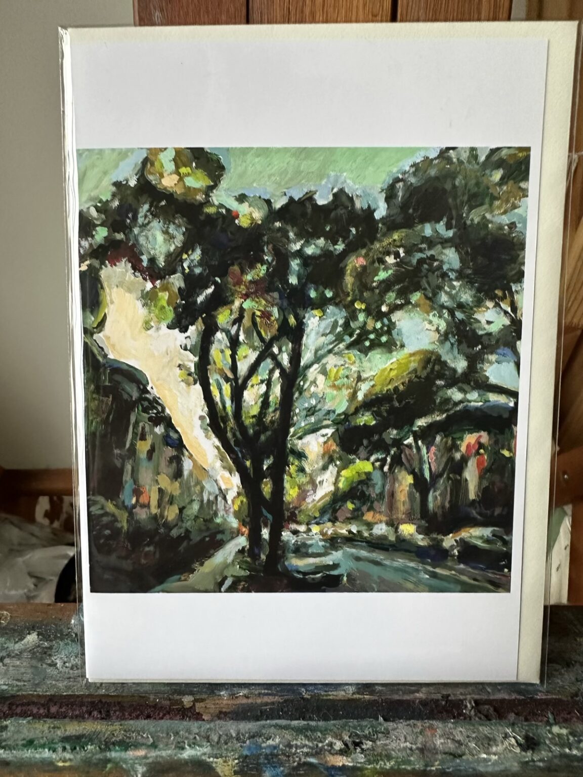 Oil Painting of Rutland Road, Prospect Lefferts Gardens, Brooklyn