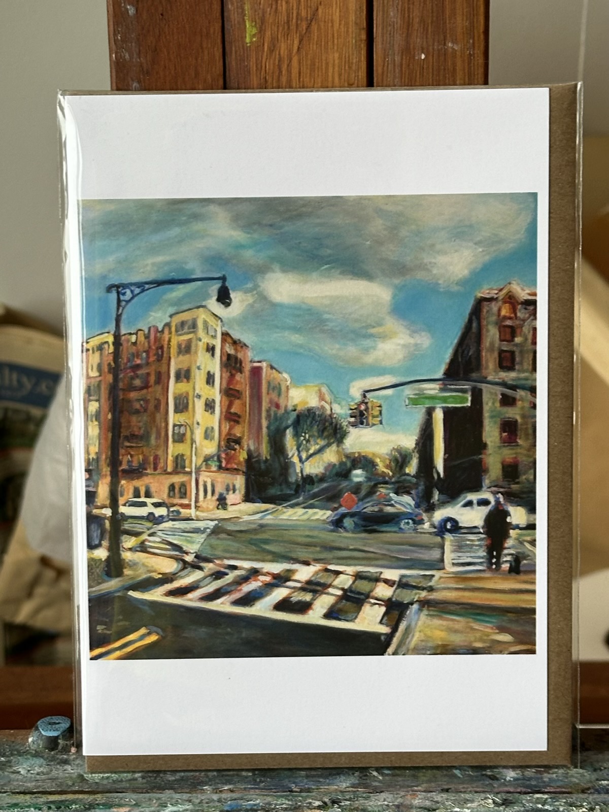 Greeting card with print of Noel Hefele