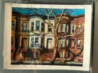 Brooklyn Brownstones Giclee Print on Canson Velin Museum Rag 310g