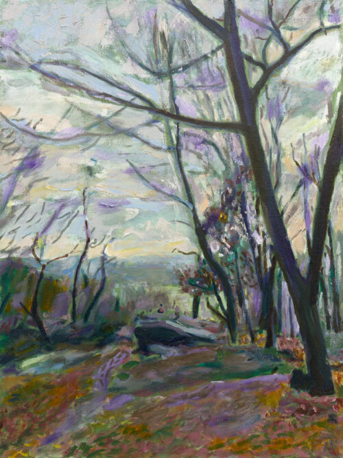 Vault-Hill-Van-Cortlandt-Park-oil-painting-by-Noel-Hefele